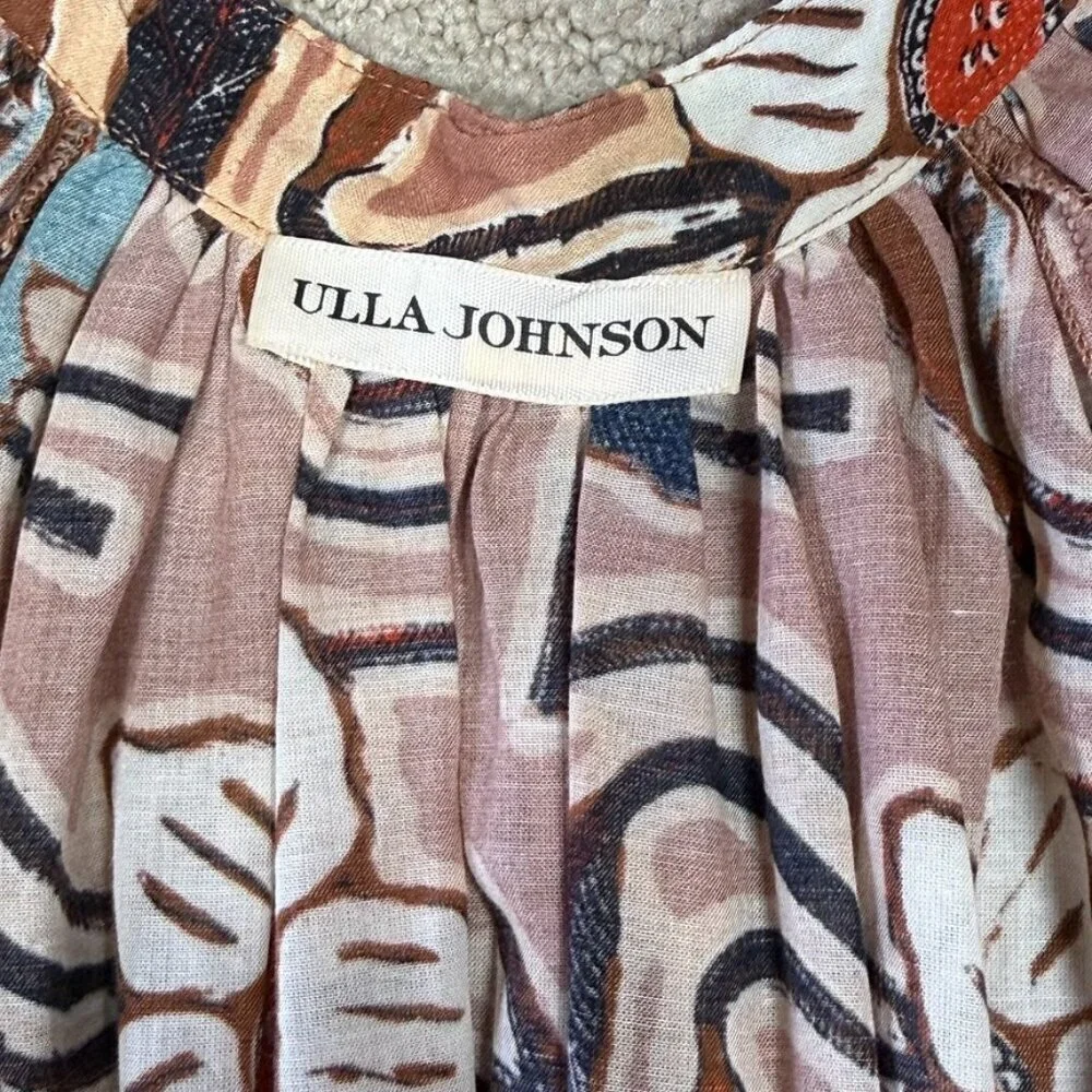Ulla Johnson Martina Maillot Swimsuit + Biarritz Floral Print Tunic Small Set